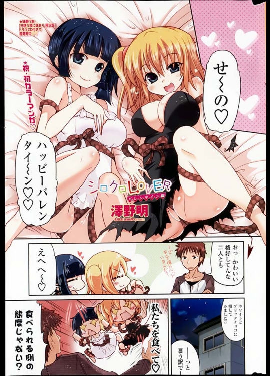 バレンタインに二人の可愛い妹がプレゼントはわ・た・しというベタな展開ｗｗｗ【澤野明 同人誌・エロ漫画】